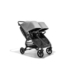Image of sale on Baby Jogger City Mini Gt2 All-terrain Double Stroller with Forever Air Rubber Tires and All-wheel Suspension, Pike Exclusive Includes Belly Bars, Leatherette Handlebar, and Premium Fabric