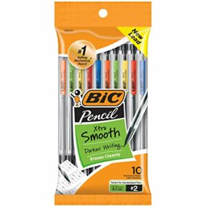 Image of sale on Xtra-smooth Mechanical Pencils with Erasers, Medium Point (0.7mm), 10-count Pack
