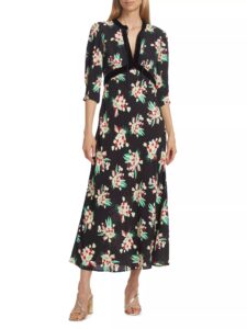 Image of sale on Petra Floral Keyhole Dress