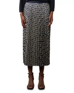 Image of sale on Damille Pleated Midi Skirt