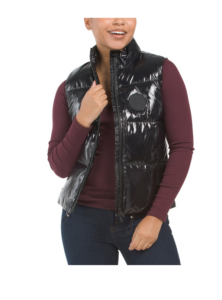 Image of sale on Quilted Polished Wool Lined Puffer Vest