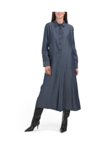 Image of sale on Half Button Front Midi Dress