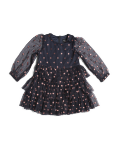 Image of sale on Spot Mesh Mini Dress