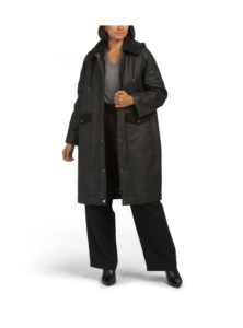 Image of sale on Wax Cotton Twill Corduroy Trim Rain Coat