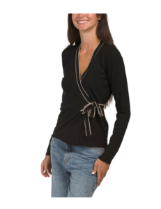 Image of sale on Long Sleeve Wrap Sweater