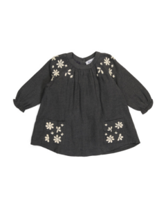 Image of sale on Infant Girls Floral Embroidered Dress