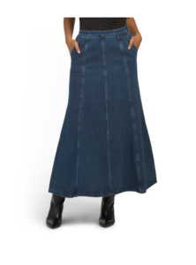Image of sale on Jean A-line Maxi Skirt