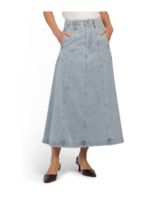 Image of sale on Denim Maxi Skirt