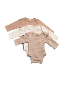Image of sale on Newborn Girls 3pk Long Sleeve Bodysuits