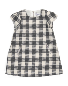Image of sale on Infant Girls Wool Blend Plaid Dress
