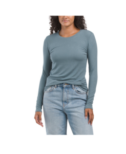 Image of sale on Crew Neck Long Sleeve Top