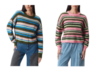 Image of sale on Stripe Crop Sweater