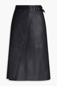 Image of sale on Leather Wrap Skirt