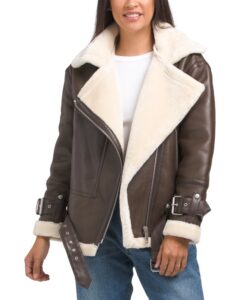 Image of sale on Faux Shearling Coat with Spill out Details