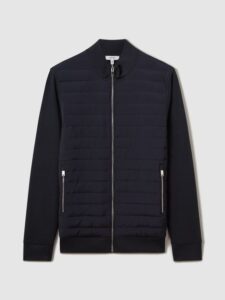 Image of sale on Hybrid Quilt and Knit Zip-through Jacket