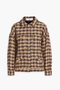 Image of sale on Siema Metallic Linen-blend Tweed Shirt Jacket