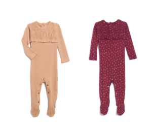 Image of sale on Organic Cotton Smocked Footie