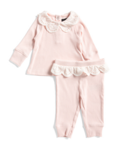 Image of sale on Newborn Girls 2pc Ribbed Soft Set