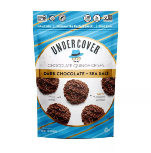 Image of sale on Undercover Dark Chocolate + Sea Salt Chocolate Quinoa Crisps – 3oz