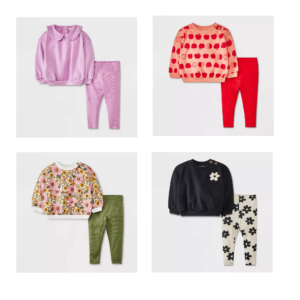 Image of sale on Fleece Sweatshirt & Ribbed Leggings
