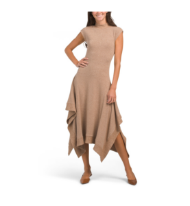 Image of sale on Mock Neck Midi Sweater Dress