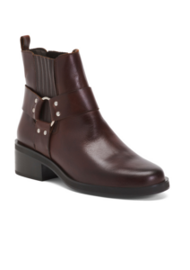 Image of sale on Leather Biker Ankle Booties