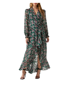 Image of sale on Kamila Floral Long Sleeve Maxi Dress