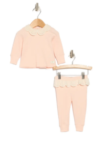 Image of sale on Eyelet Trim Top & Leggings Set 3-9m
