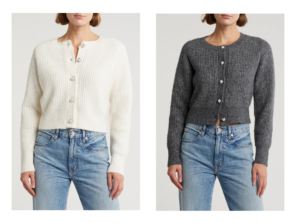 Image of sale on Imitation Pearl Cardigan Sweater