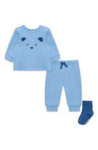 Image of sale on Bear Waffle Knit Sweatshirt, Joggers & Socks Set