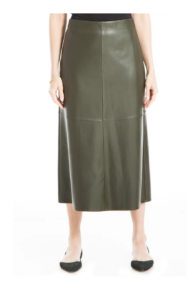 Image of sale on Faux Leather A-line Skirt