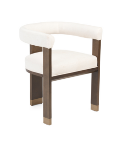 Image of sale on Dexter Bolter Upholstered Curved Back Dining Chair