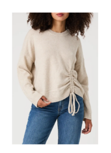 Image of sale on Kezia Cinched Tie Front Sweater