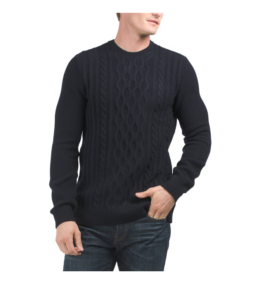 Image of sale on Wool Blend Essential Chunky Cable Knit Sweater