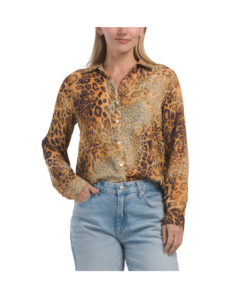 Image of sale on Long Sleeve Printed Woven Shirt