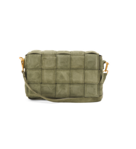 Image of sale on Suede Padded Woven Crossbody