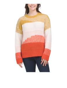 Image of sale on Wool Blend Angelisa Color Block Sweater