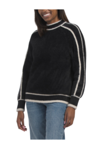 Image of sale on Faux Mink Collegiate Pull over Sweater