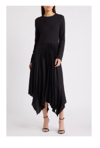 Image of sale on Long Sleeve Pleated Maxi Dress