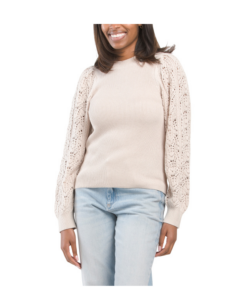 Image of sale on Phoebe Pointelle Sweater
