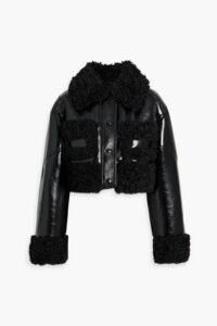 Image of sale on Fleur Cropped Faux Shearling Jacket