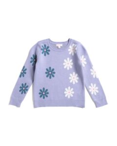 Image of sale on Little Girls Floral Print Sweater