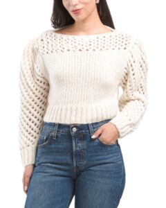 Image of sale on Sherpa Lined Cabled Sweater
