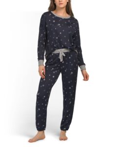 Image of sale on 2pc Multi Star Pullover Top and Joggers Pajama Set