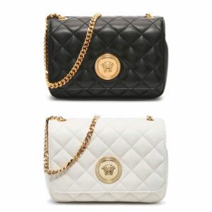 Image of sale on Versace Quilted Leather Crossbody Bag