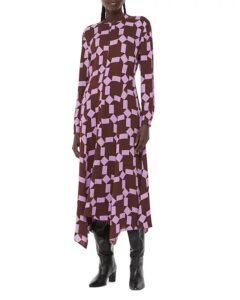 Image of sale on Spun Check Midi Dress