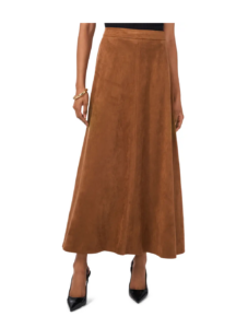 Image of sale on Faux Suede A-line Skirt