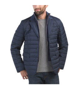 Image of sale on Quilted Blazer with Detachable Vest and Pocket Square Accent