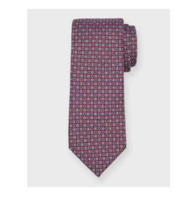 Image of sale on Men’s Printed Micro-boxes Silk Tie