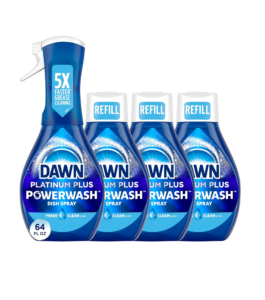 Image of sale on Dawn Platinum Powerwash Dish Spray, Dish Soap, Fresh Scent Bundle, 1 Spray (16oz) + 3 Refills (16oz Each)